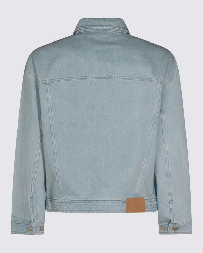 Kitsuné Men Jackets Light Washed Indigo _100 % Co Blue