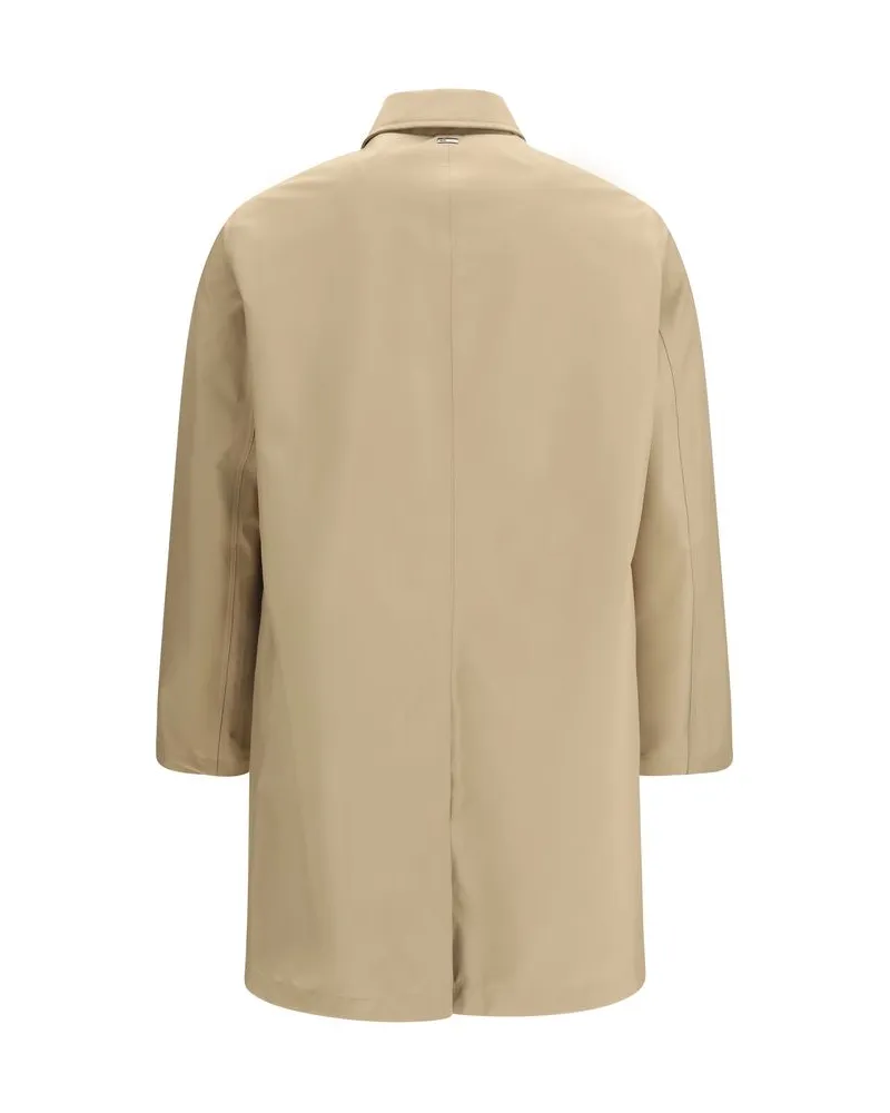 Herno Men's Beige Polyester Trench Coat Clothing Beige