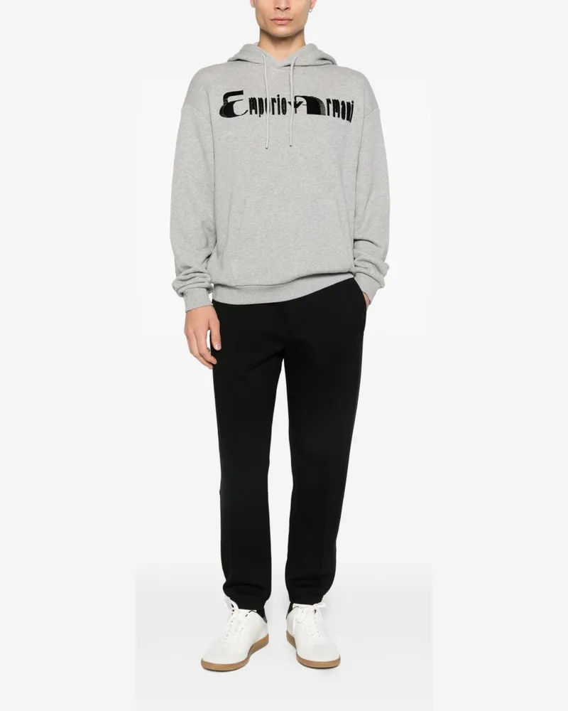 Emporio Armani Cotton Joggers — Black Black