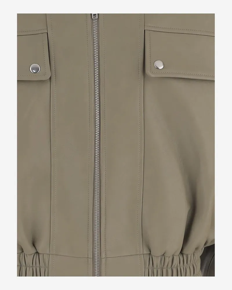 FRANKIE Shop Women Nylon Jacket Khaki Polyurethane Khaki