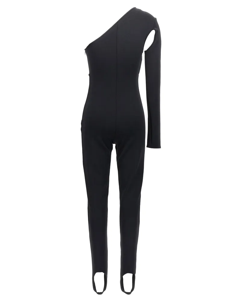 David Koma Cut-Out Scuba Bodysuit — Black Black