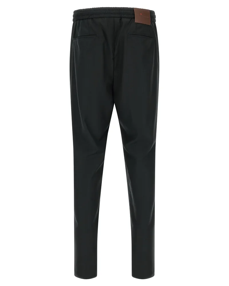 Kiton Men's Gray Wool Casual Pants Gray