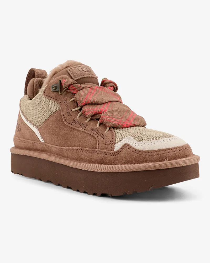 UGG Women's Suede And Nylon Lowmel Sneakers Brown Carry Over Trainers Brown