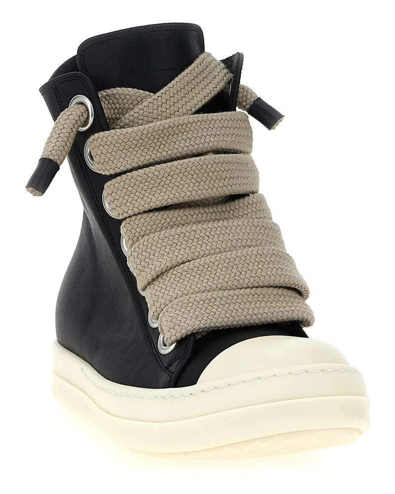 Rick Owens Jumbolace Sneaks Sneaker — Black Black