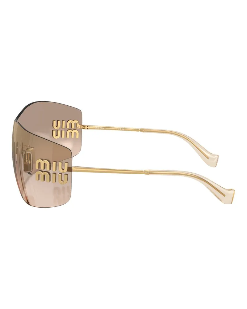 Miu Miu Unisex 0mu B53s Sunglasses - Miu Acetate Gold Accessories Gold