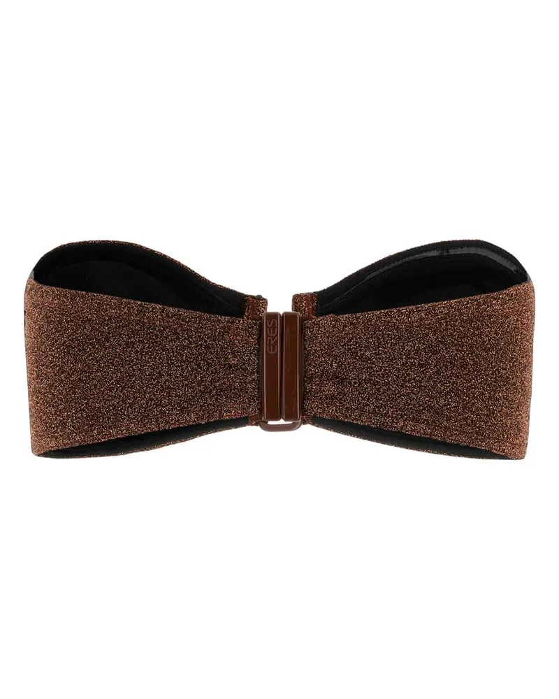 Eres Flamboyant Bikini Top — Bronze Bronze