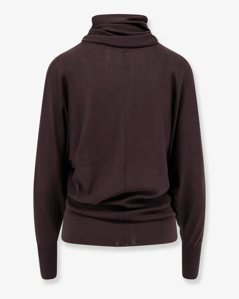 Soeur Women's Sweater Lindsay Merino Wool Brown Brown