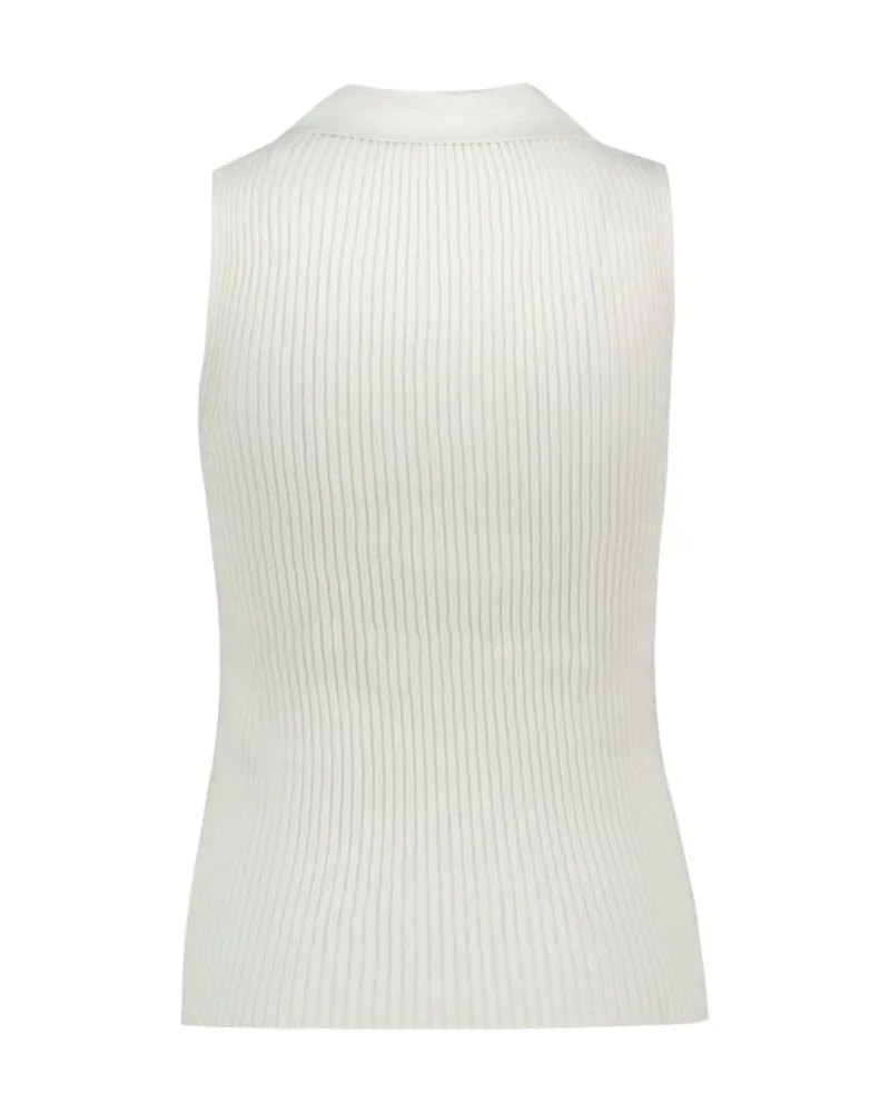 Diesel Women M-Lilita Top -  Silk White Ready-To-Wear T-Shirts White