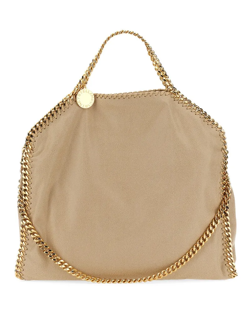 Stella McCartney Falabella Fold Over Shoulder Bag — Beige Beige