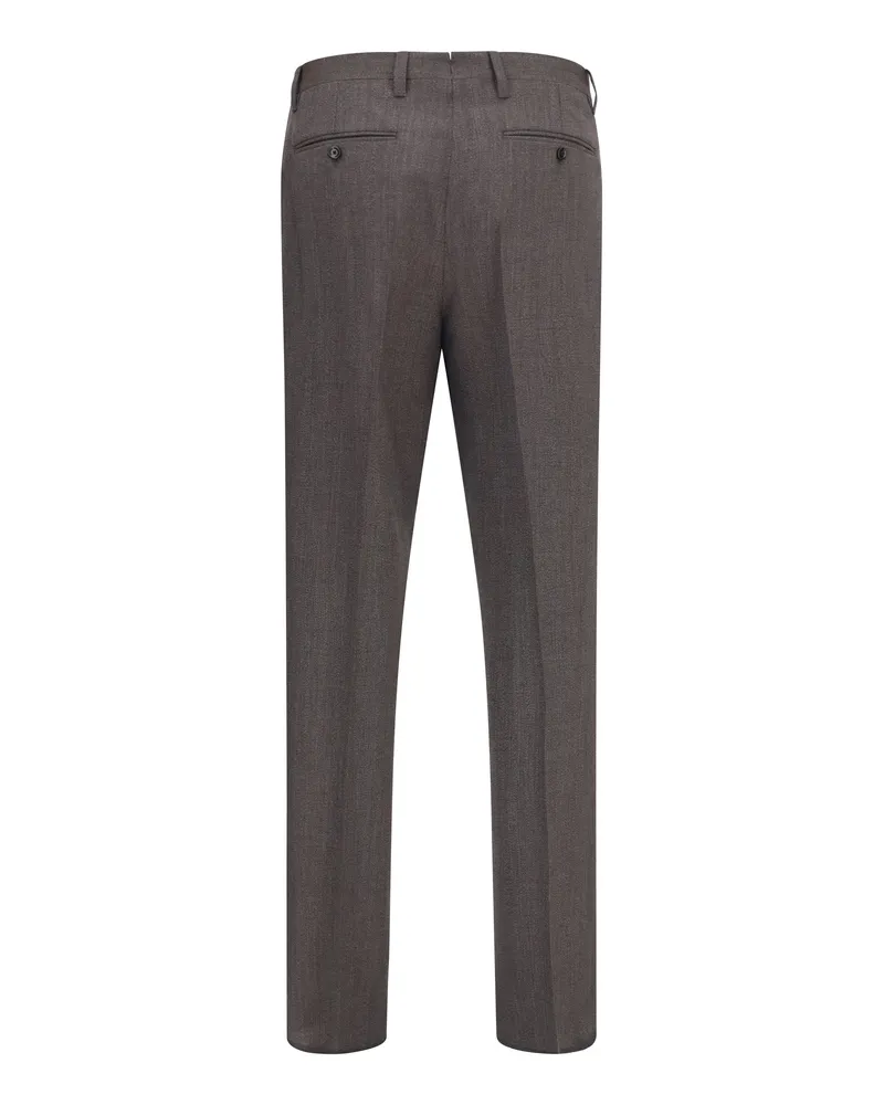 LARDINI Men's Tailored Viscose Pants Blue Trousers Blue