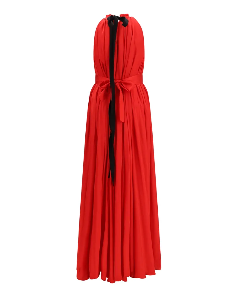 Sa Su Phi Women's Dress Belted Pleated Red Red