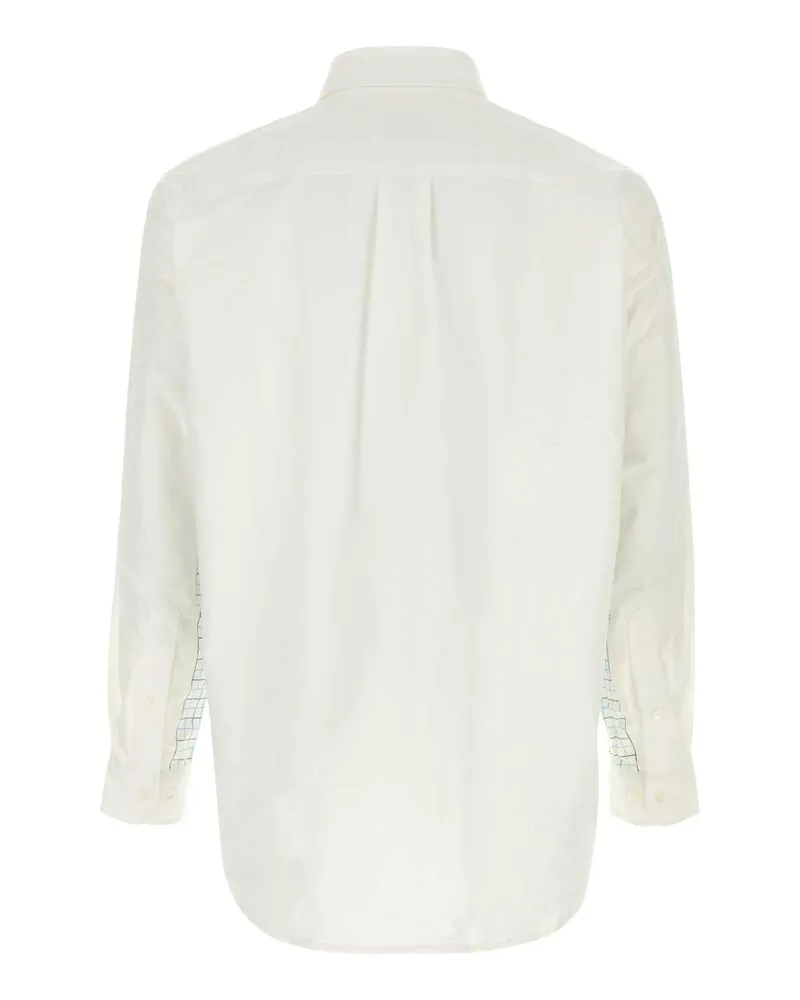 A.P.C. Men's White Oxford  X Frgmt Shirt Blanc Exterior: Cotton Camicie White