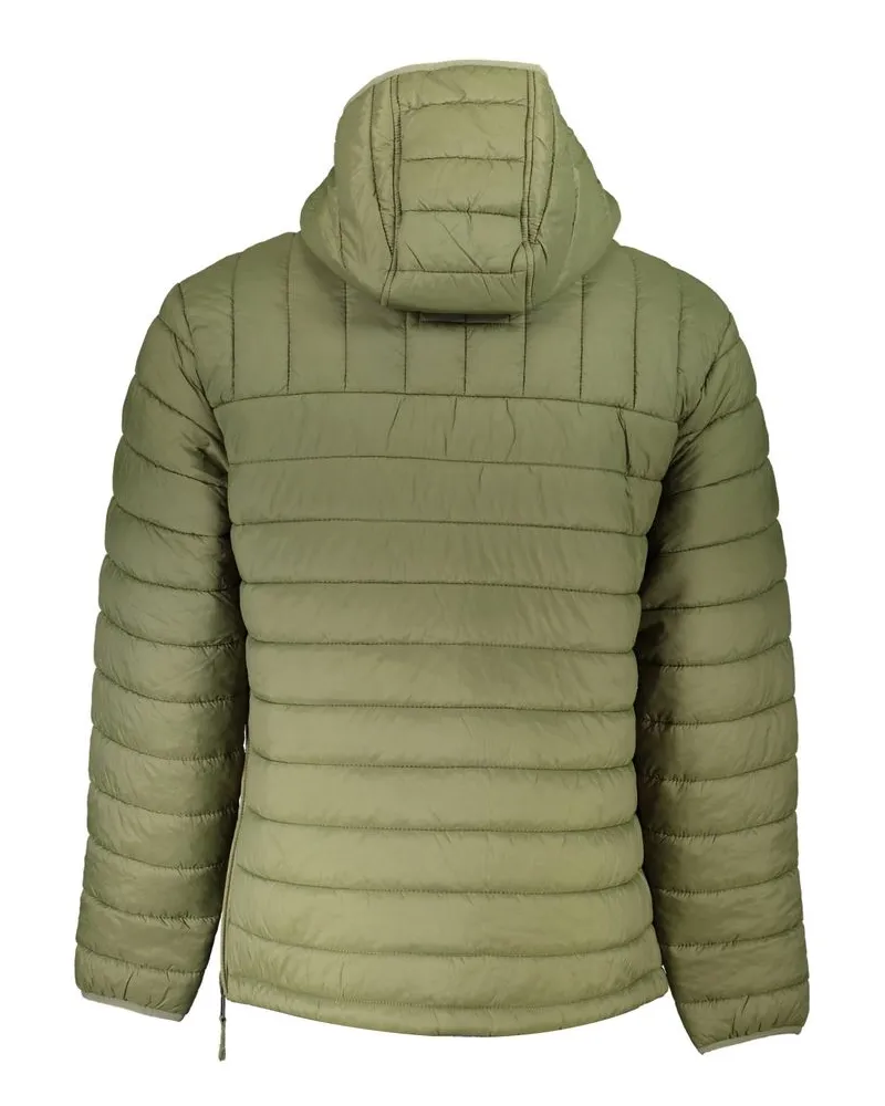 Napapijri Recycled Polyamide Hooded Down Jacket — Green Green