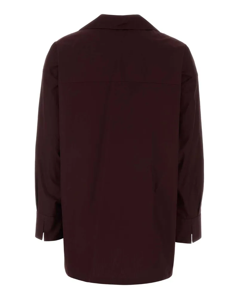 Max Mara Rubino Scuro Exterior: Cotton Maglie Sweater Burgundy