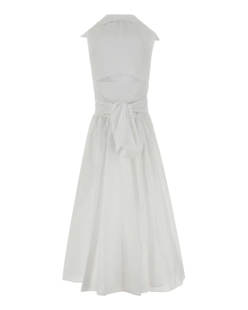 Patou Women's White Faille Dress Exterior: Polyester Abiti White