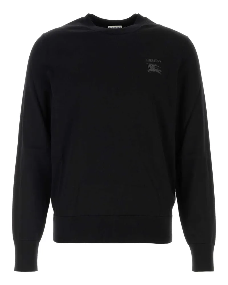 Burberry EKD Logo Wool Sweater — Black Black