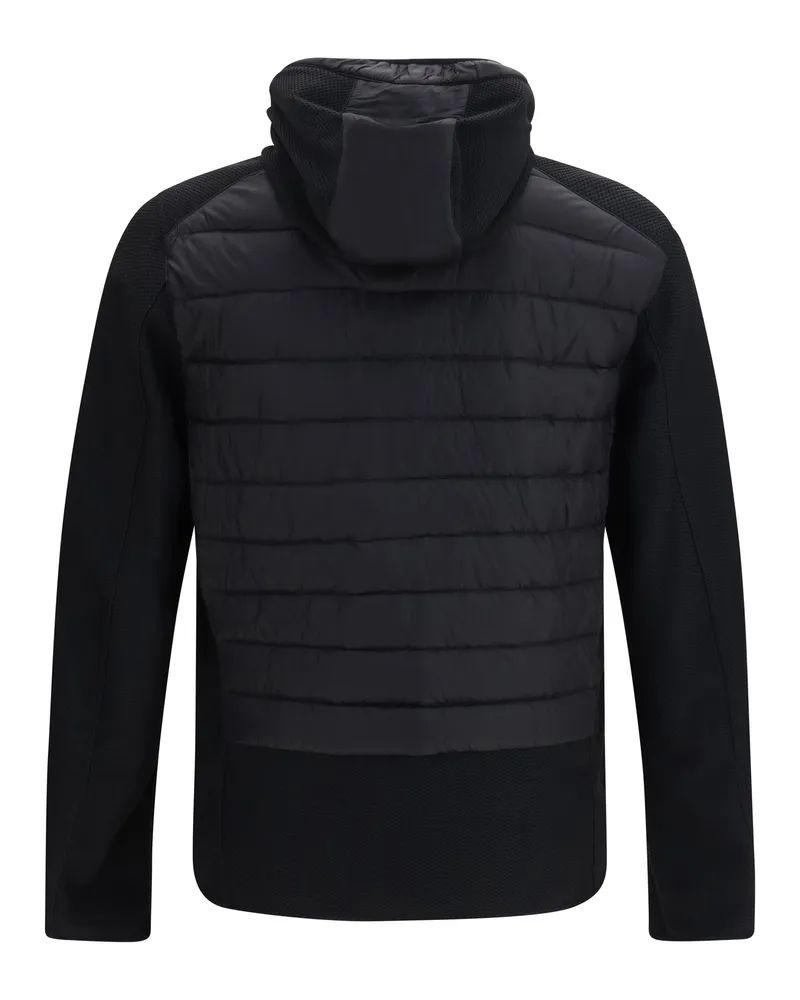 Parajumpers Men's Jacket Nolan Hybrid With Hood Black Down Coat Black