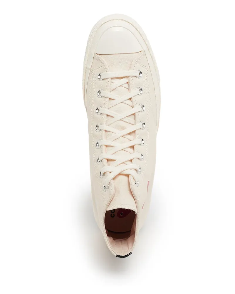 Comme des Garçons Play High-Top Sneaker — White White