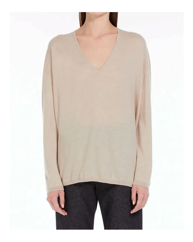 Max Mara Women Beige Cashmere Sweater Clothing Beige