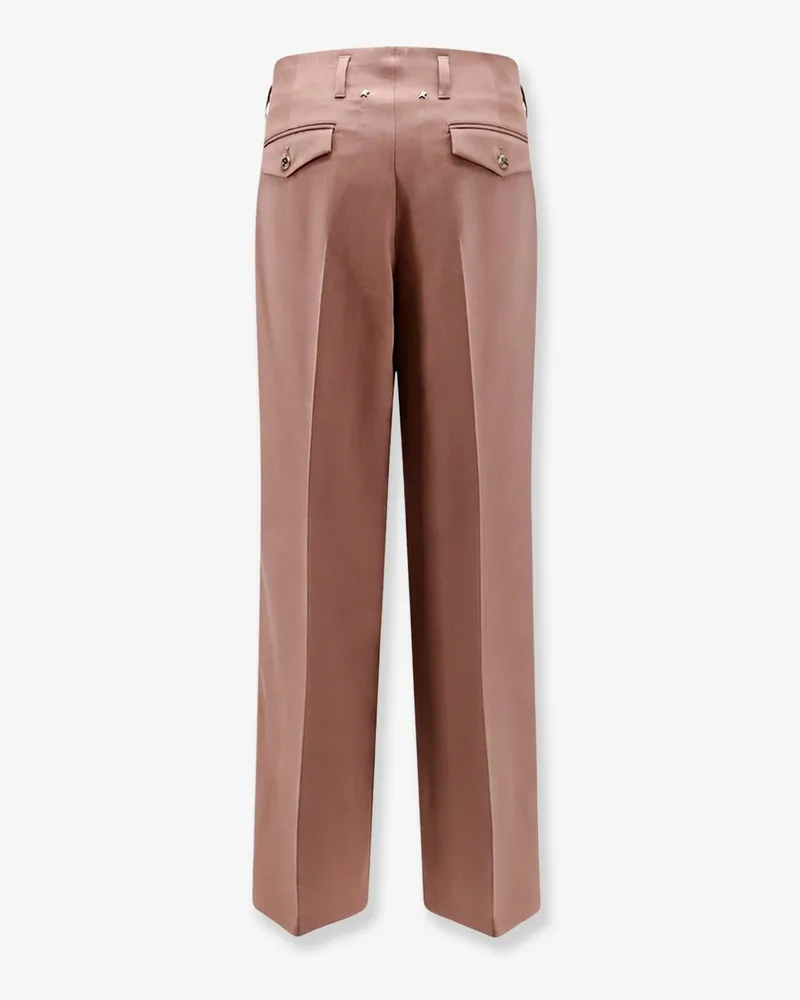 Golden Goose Women's Trousers Flavia Light Dry Wool Pink Virgin Pink