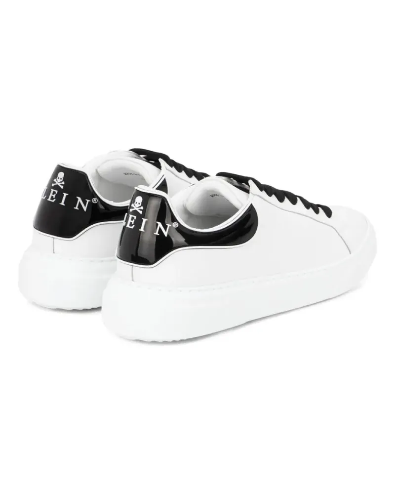 Philipp Plein Men's Big Bang Runner Logo Sneakers White Shoes White