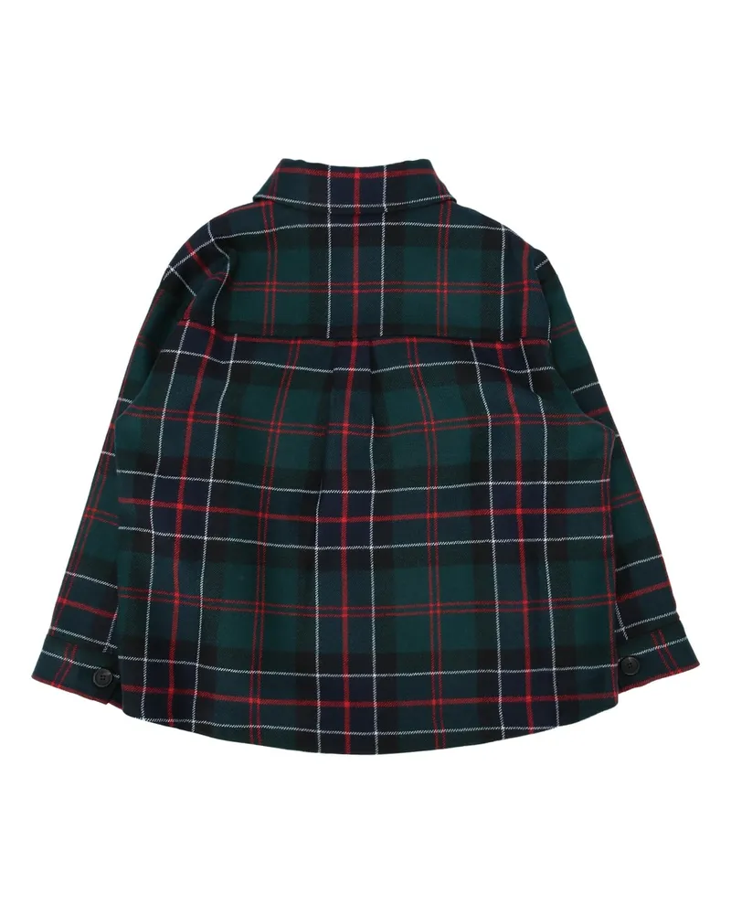 Fendi Boys' Tartan Jacket Green Green