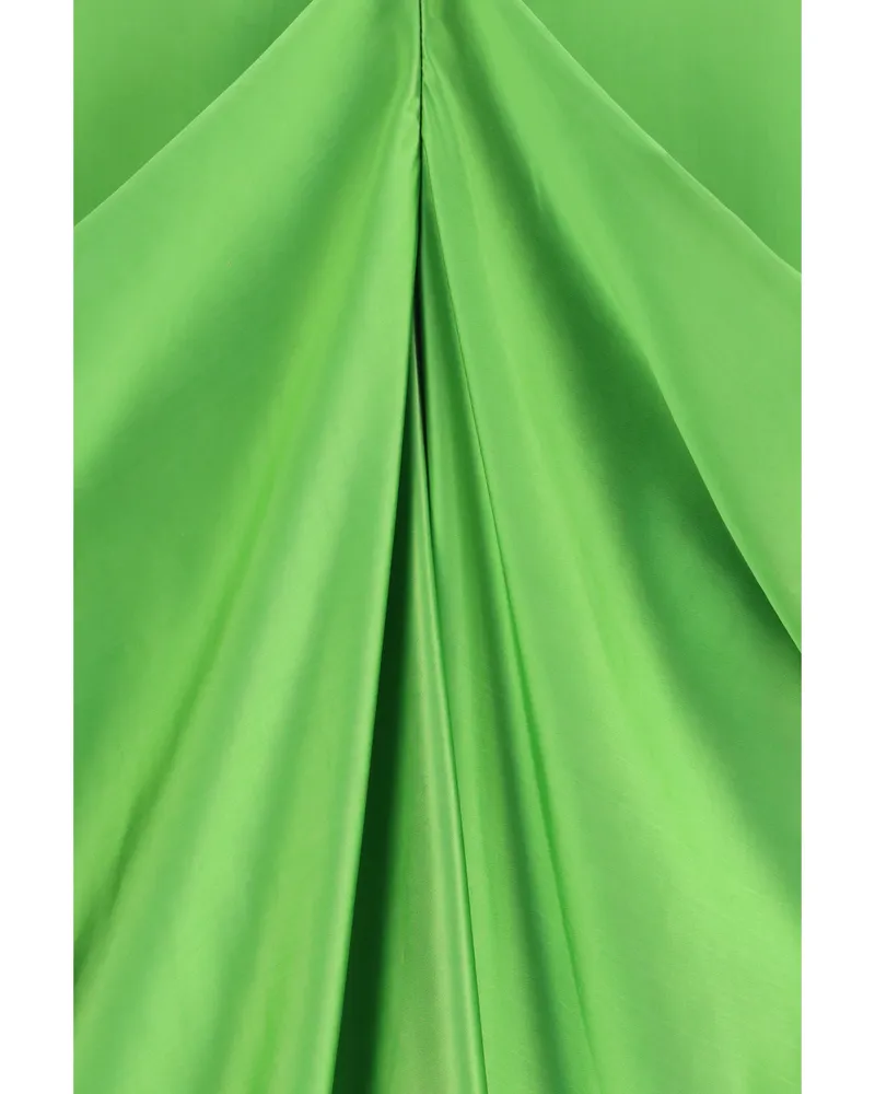 KHAITE Women's Dress Kent Absinthe Satin Cupro Green