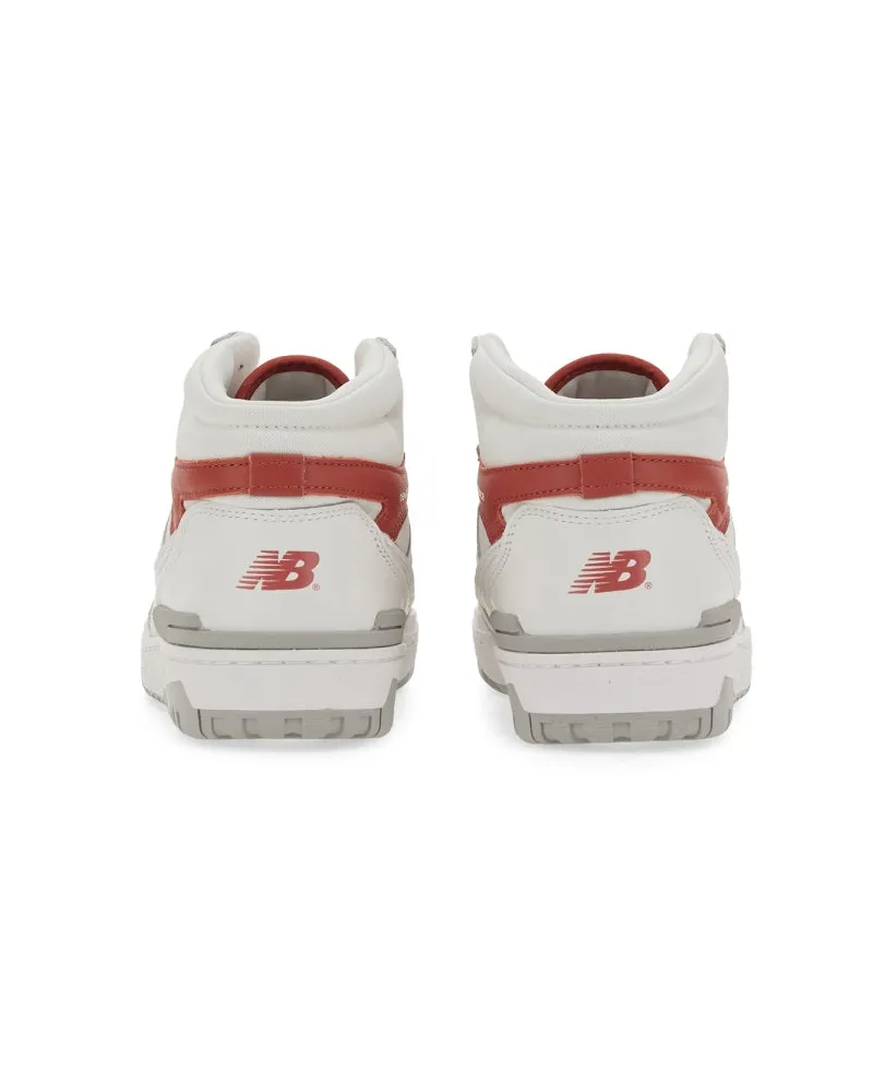 New Balance Leather Sneaker — White White