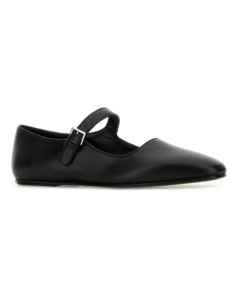 The Row Ava Ballerina Flat — Black Black