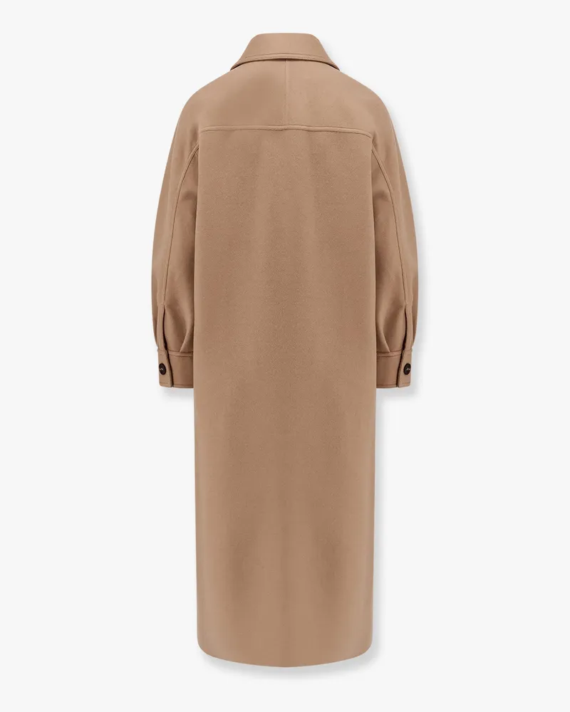 Max Mara Women's Coat Aldo 134 Wool-Cashmere Brown Beige