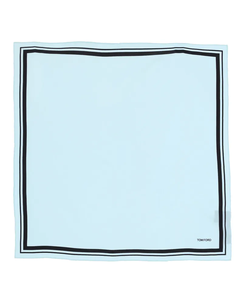 Tom Ford Men's Scarfs Blue Mulberry Silk Blue
