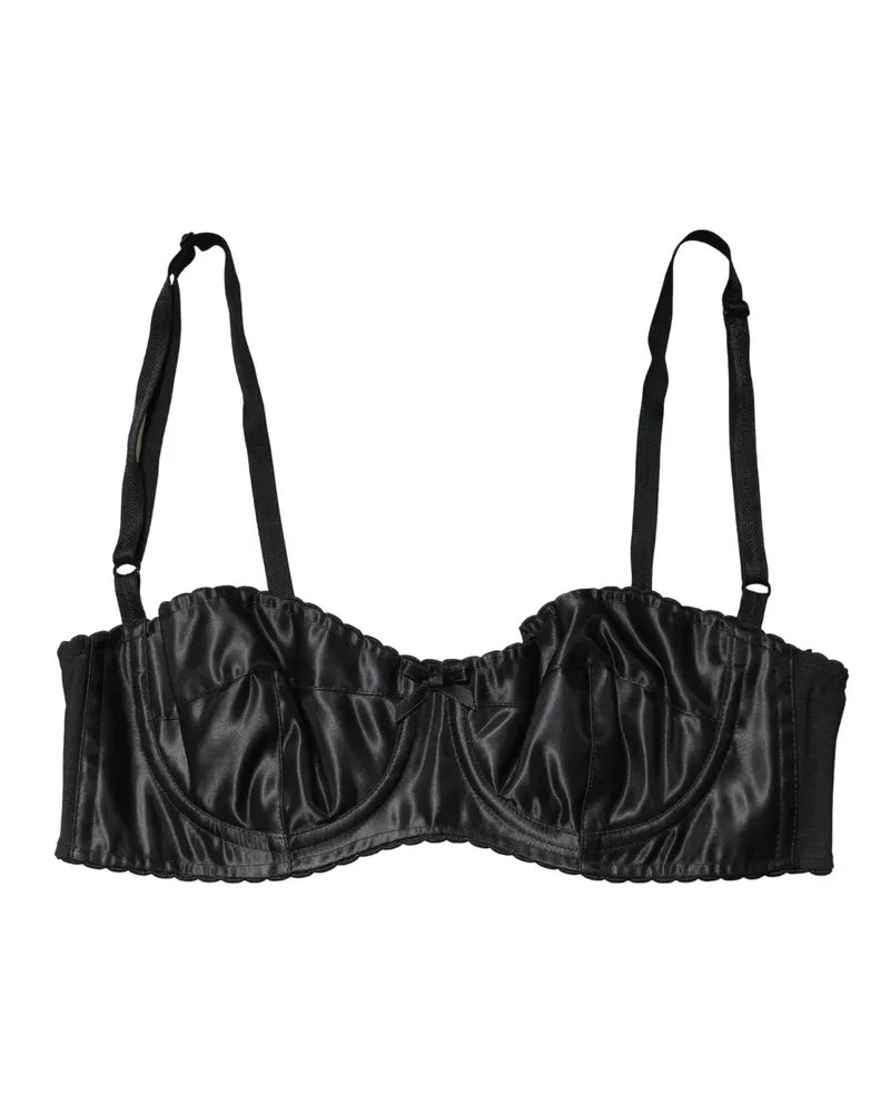 Dolce & Gabbana Semi-Pad Underwire Balconette Bra — Black Black