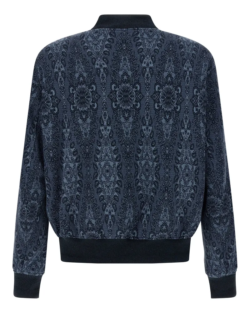 Etro Jacquard Bomber Jacket — blue Blue