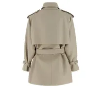 Women's Beige Cotton Coat Clothing