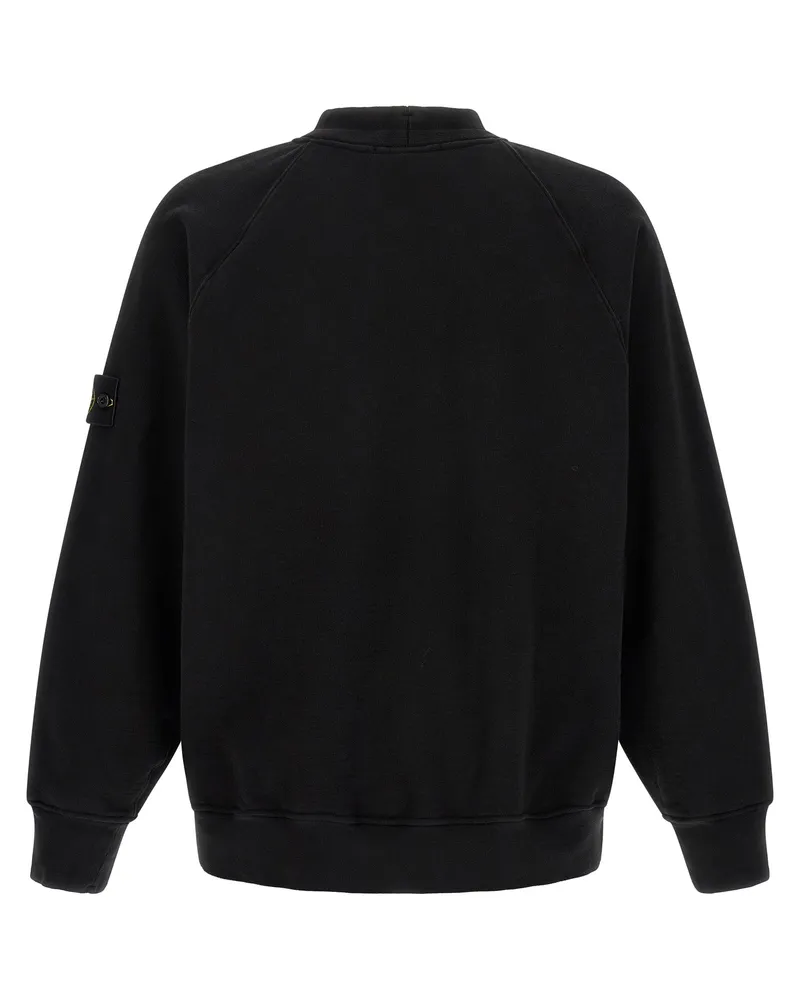 Stone Island Cotton Sweatshirt — Black Black