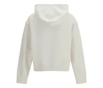 Neck Logo Hoodie — White
