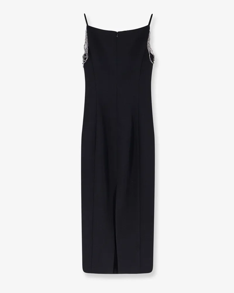 Pinko Women's Bergamotto Dress With Jewel Details Black Polyester Black