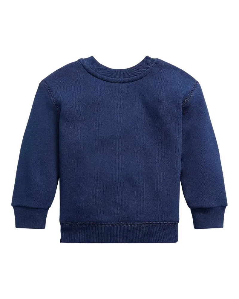 Ralph Lauren Cotton-Blend Knit Sweatshirt — Blue Blue