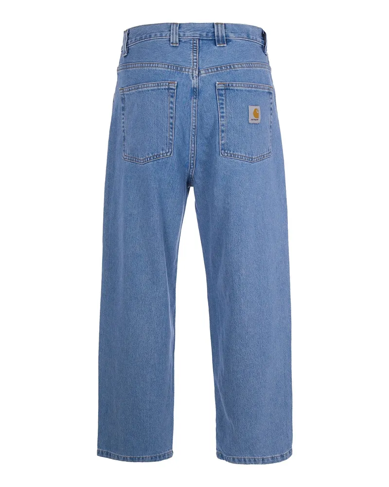 Carhartt WIP Men Jeans Brandon Blue Cotton (smith Denim Blue
