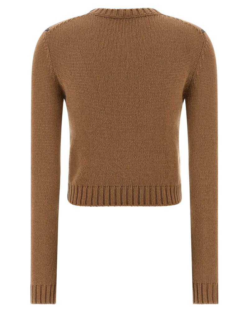Prada Women's Brown Cashmere Cardigan Clothing Brown