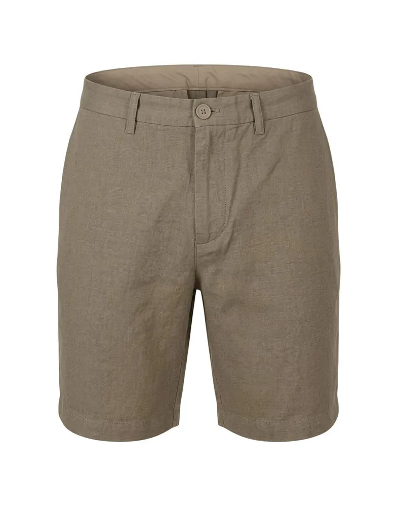 Armani Exchange Cotton Linen Bermuda Shorts — Green Green