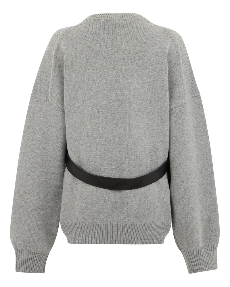 Alexander Wang Women's Sweater Heather Grey Wool Gray