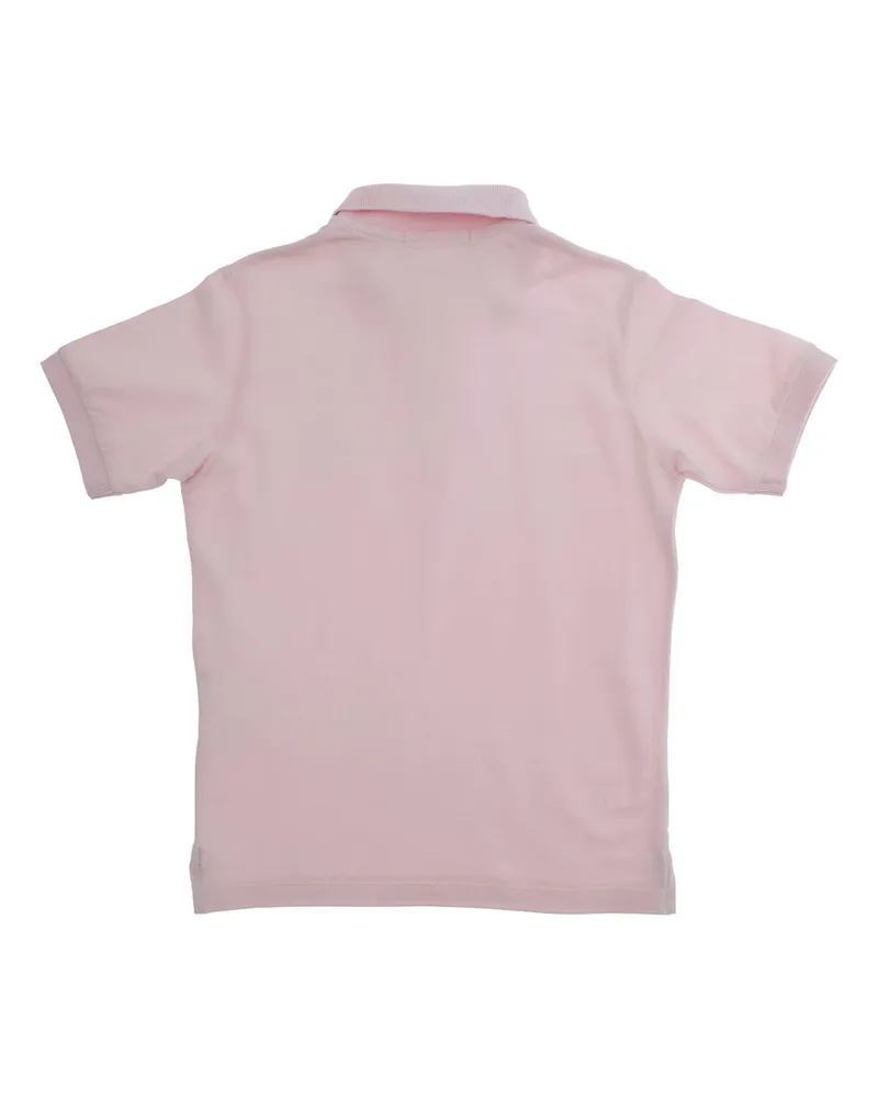Stone Island Cotton-Elastane Polo Shirt — Pink Pink