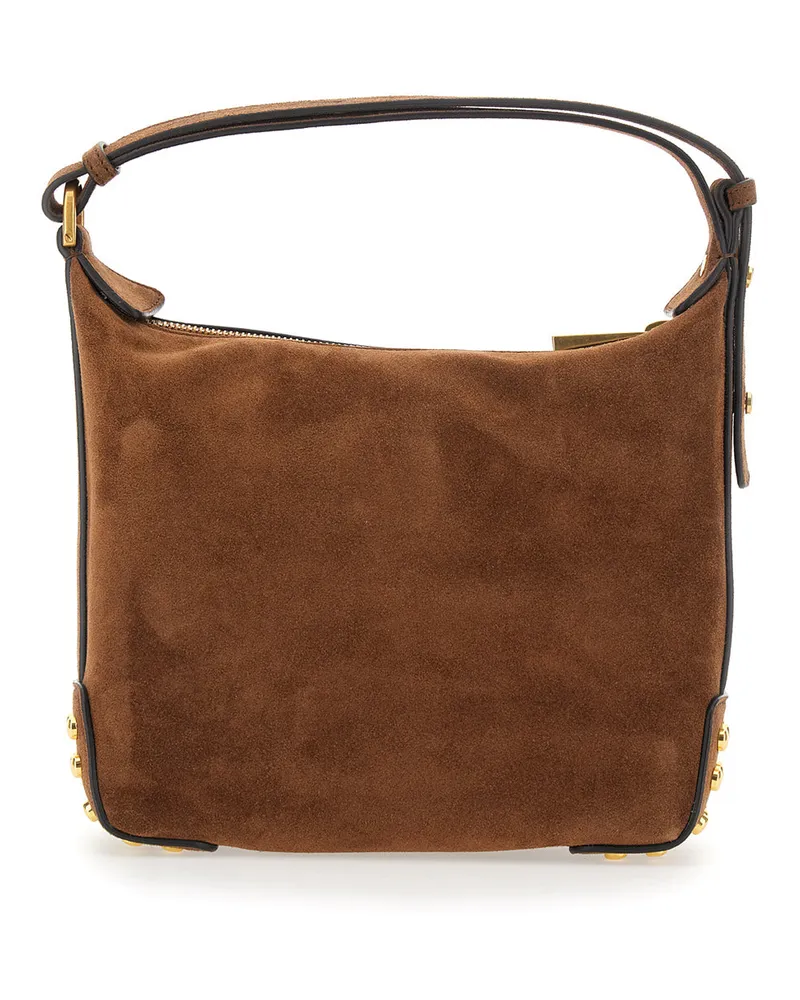 TOD'S Women's Handbag Gommino Brown Leather Calf Handbags Hand Bags Brown