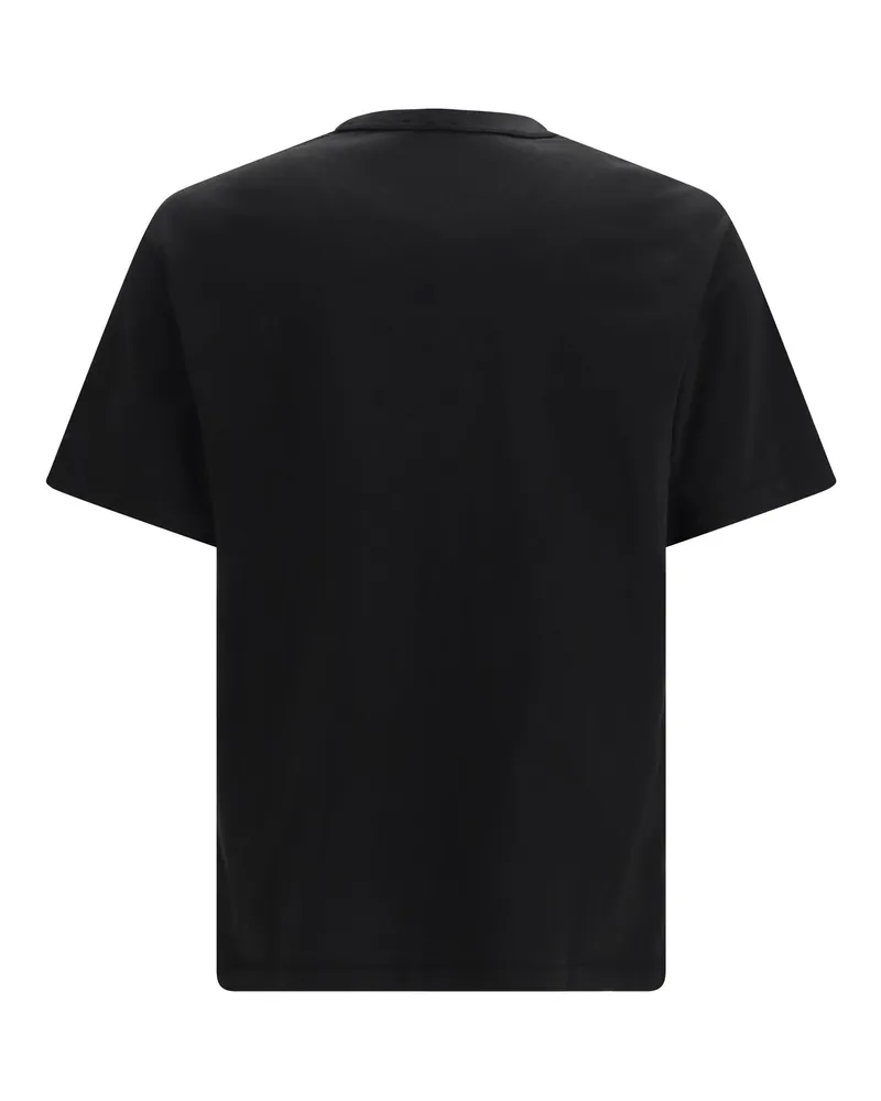 Kenzo Men Jumping Tiger Embroidered Cotton T-Shirt Black T-Shirts And Polos Black