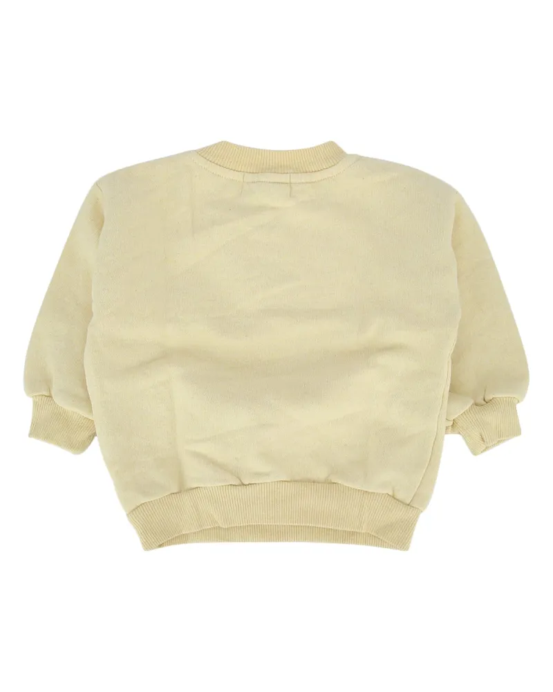 BOBO CHOSES Boys' Sweartshirt Sweatshirt Yellow Recycled Cotton Organic Sweatshirts Yellow