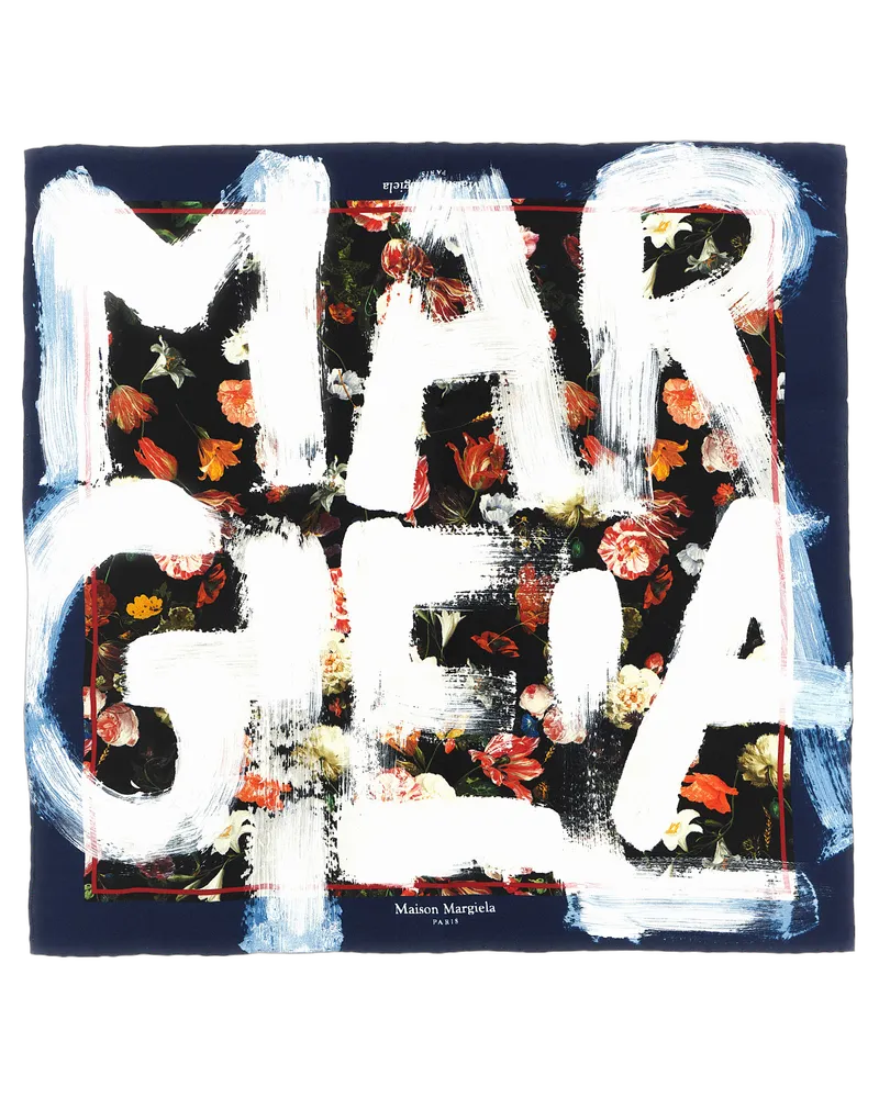 Maison Margiela Women's Multicolor Silk Foulard Accessory Multicolor