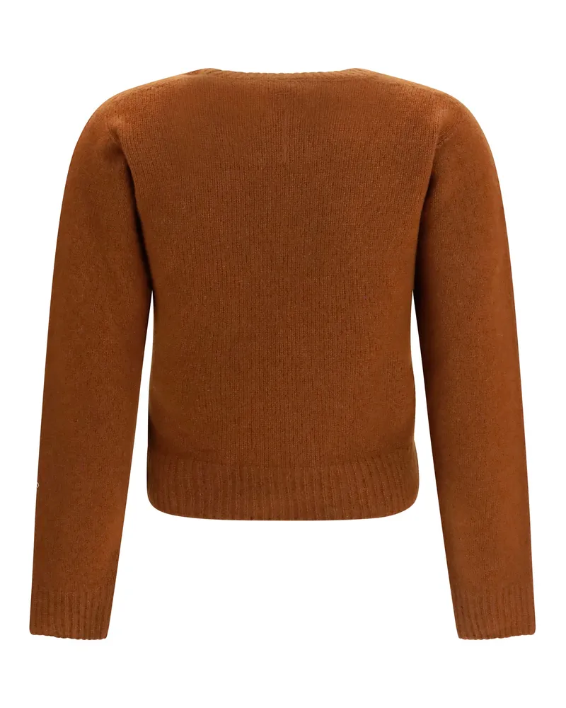 Tom Ford Women's Sweater Cashmere And Silk Hazelnut Tops Top Brown
