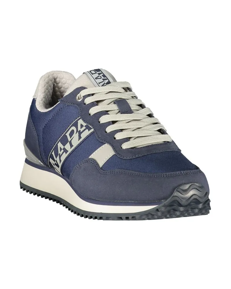 Napapijri Lace-Up Logo Sneaker — Blue Blue