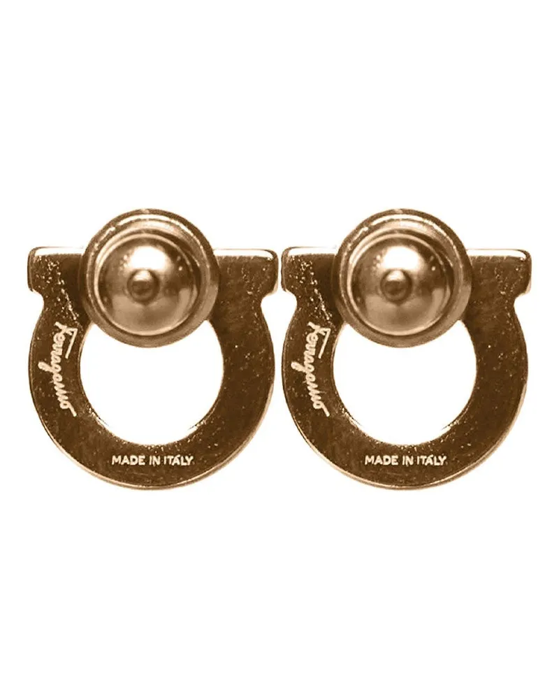 Ferragamo Women's Earrings Gancini Gold Brass Gold